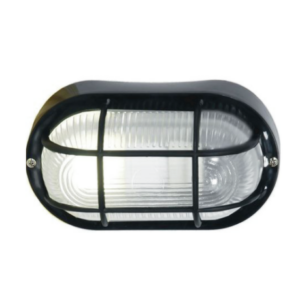 Brightstar BH028 BLACK PVC Bulkhead with Clear Glass