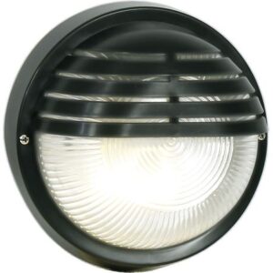 Brightstar BH023 BLACK PVC Bulkhead with Clear Glass