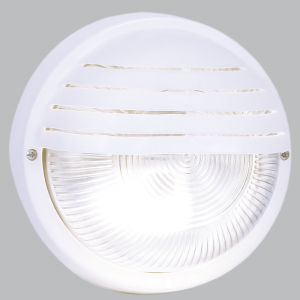 Brightstar BH023 WHITE PVC Bulkhead with Clear Glass