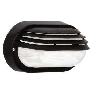 Brightstar BH026 BLACK PVC Bulkhead with Clear Glass