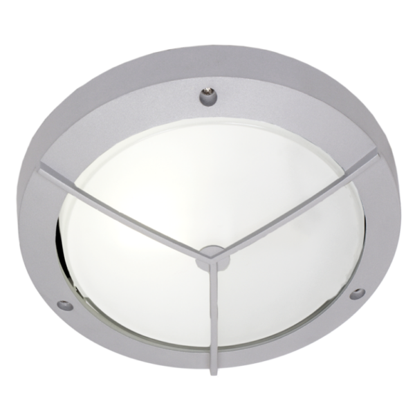Brightstar BH050 SILVER Die Cast Aluminium with Frosted Glass