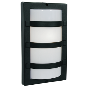 Brightstar BH060 BLACK Die Cast Aluminium with White Polycarbonate Cover