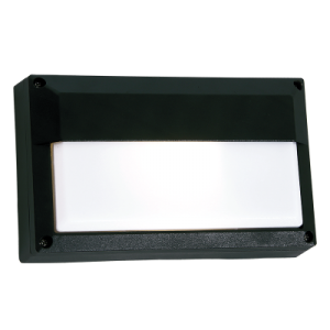 Brightstar BH074 BLACK Die Cast Aluminium with White Polycarbonate Cover