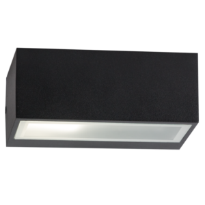 Brightstar BH083 BLACK Aluminium and Glass Bulkhead, Up and Down Facing