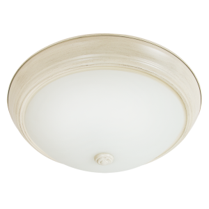 Brightstar CF8207 FRENCH WHITE Metal Base with Frosted Glass (Small)