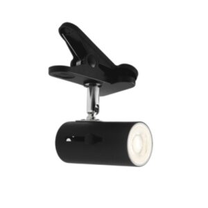 Brightstar CL008 Metal Clip on Spotlight with Switch Matt Black