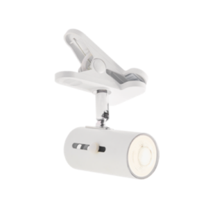 Brightstar CL008 Metal Clip on Spotlight with Switch Matt White