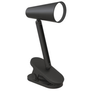 Brightstar CL009 BLACK Rechargeable Mini LED Clip on Table Lamp