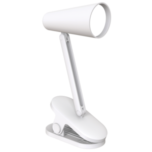 Brightstar CL009 WHITE Rechargeable Mini LED Clip on Table Lamp