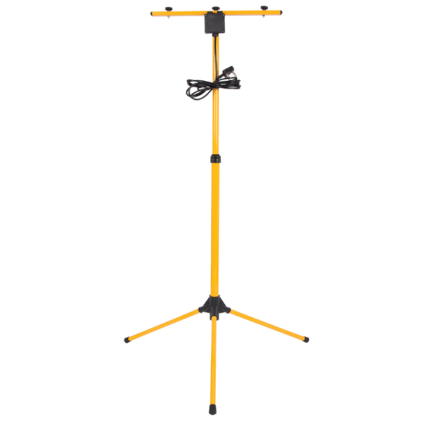 Brightstar FL009 YELLOW/BLACK Two Head Metal Floodlight