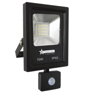 Brightstar FL031 BLACK Die Cast Aluminium with Tempered Glass Lens and PIR Sensor