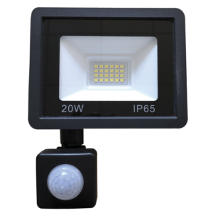 Brightstar FL075 BLACK Die Cast Aluminium with Tempered Glass Lens and PIR Sensor