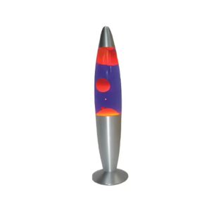 Brightstar TL108 Yellow & Purple Lava Lamp with Silver Base