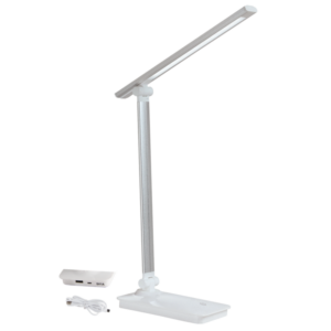 Brightstar TL183 SILVER LED, Aluminium, Metal and Plastic Desk Lamp