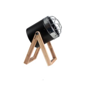 Brightstar TL195 BLACK Polished Chrome, Metal and Wood Desk Lamp