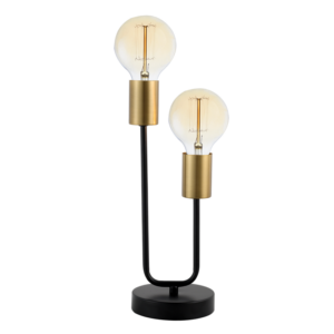 Brightstar TL653 BLACK BRASS Metal Table Lamp