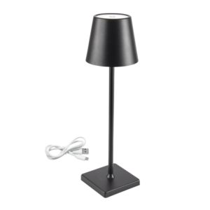 Brightstar TL665 BLACK Rechargeable Metal Table Lamp