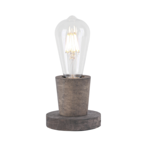 Brightstar TL677 WOOD Metal and Dark Wood Table Lamp