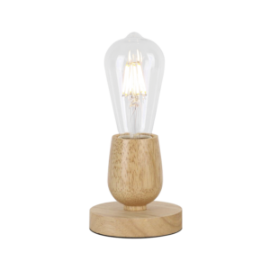 Brightstar TL678 WOOD Metal and Light Wood Table Lamp