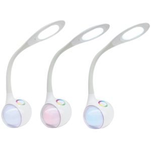 Brightstar TL821 WHITE LED Desk Lamp with 3 Level Touch Dimmer