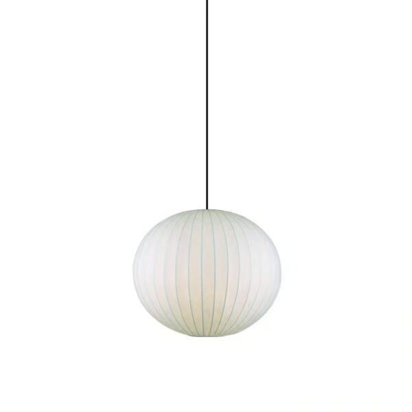 Spazio 8651.3.400 Round Pendant with membrane shade with frame. 400mm Dia
