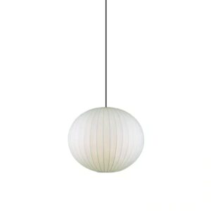 Spazio 8651.3.320 Round Pendant with membrane shade with frame 320mm Dia
