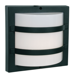 Brightstar BH062 BLACK Die Cast Aluminium with White Polycarbonate Cover