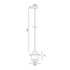 Spazio SEATTLE 8740.01 Marble and Wood Pendant - Image 10