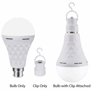 Brightstar BULB LED 297 A80 LED Emergency Rechargeable Bulb, With Clip and Switch