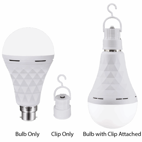 Brightstar BULB LED 297 A80 LED Emergency Rechargeable Bulb, With Clip and Switch