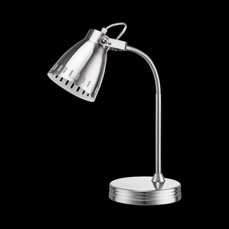 K Light H-KLT-210251/NS Nickel Satin Flexi Desk Lamp with in-line switch