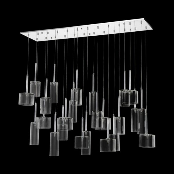 K Light K-LED-3048/24 Rectangular Glass Cluster