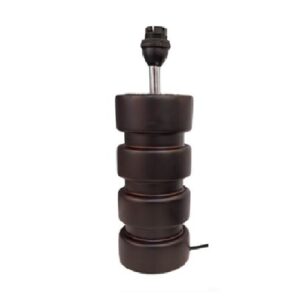 Litex Lamps TL8701 WD Shaped Wooden Table Lamp