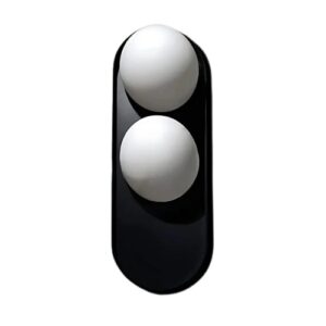 Spazio DUE 5251.02 Interior Wall Fitting with Metal Body and 2 glass orb