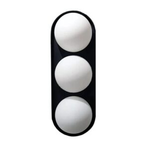Spazio TRE 5251.0 Interior Wall Fitting with Metal Body and 3 glass orb
