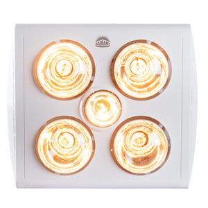 Eurolux RC166 5LT Ceiling Light/Heater/Extractor Fan White