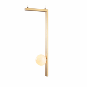 Dark Lighting Tetris Vertical Pendant Light Brass