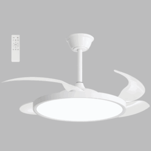 Brightstar FCF105 White Fan with Retractable Blades