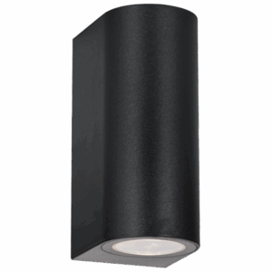 Brightstar L366 Matt Black Round Up and Down Wall Light