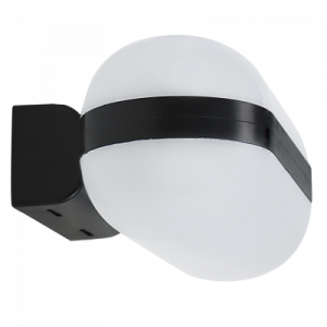 Brightstar L377 MATT BLACK PC LED Wall Light
