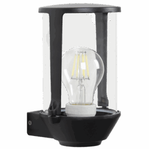 Brightstar L380 SAND BLACK Die Cast Aluminium with Clear Glass