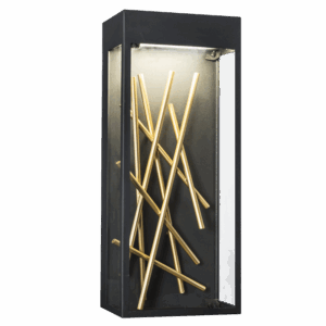 Brightstar L540 BLACK Metal and Clear Glass