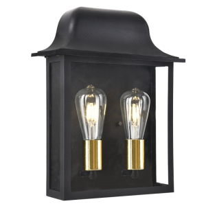 Brightstar L542 BLACK Aluminium and Metal with Clear Glass