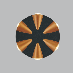 Brightstar L557 BLACK/GOLD Die Cast Aluminium Wall Light