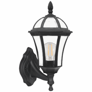 Brightstar L568 BLACK 6 Panel Up Facing Polypropylene Base with Clear PC