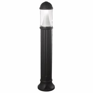 Brightstar LFL030 BLACK PVC Bollard, ABS Body and PC Diffuser