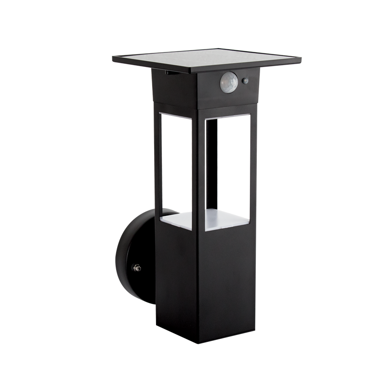 Brightstar LS024 MATT BLACK Outdoor Solar LED Sensor Wall Lamp
