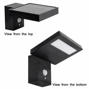 Brightstar LS026 MATT BLACK Outdoor Solar LED Sensor Wall Lamp