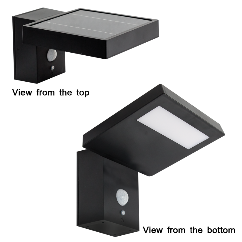 Brightstar LS026 MATT BLACK Outdoor Solar LED Sensor Wall Lamp