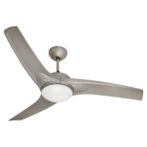 Eurolux RF219STM Mach One Ceiling Fan with Light & Remote Satin Titanium Non Dimmable
